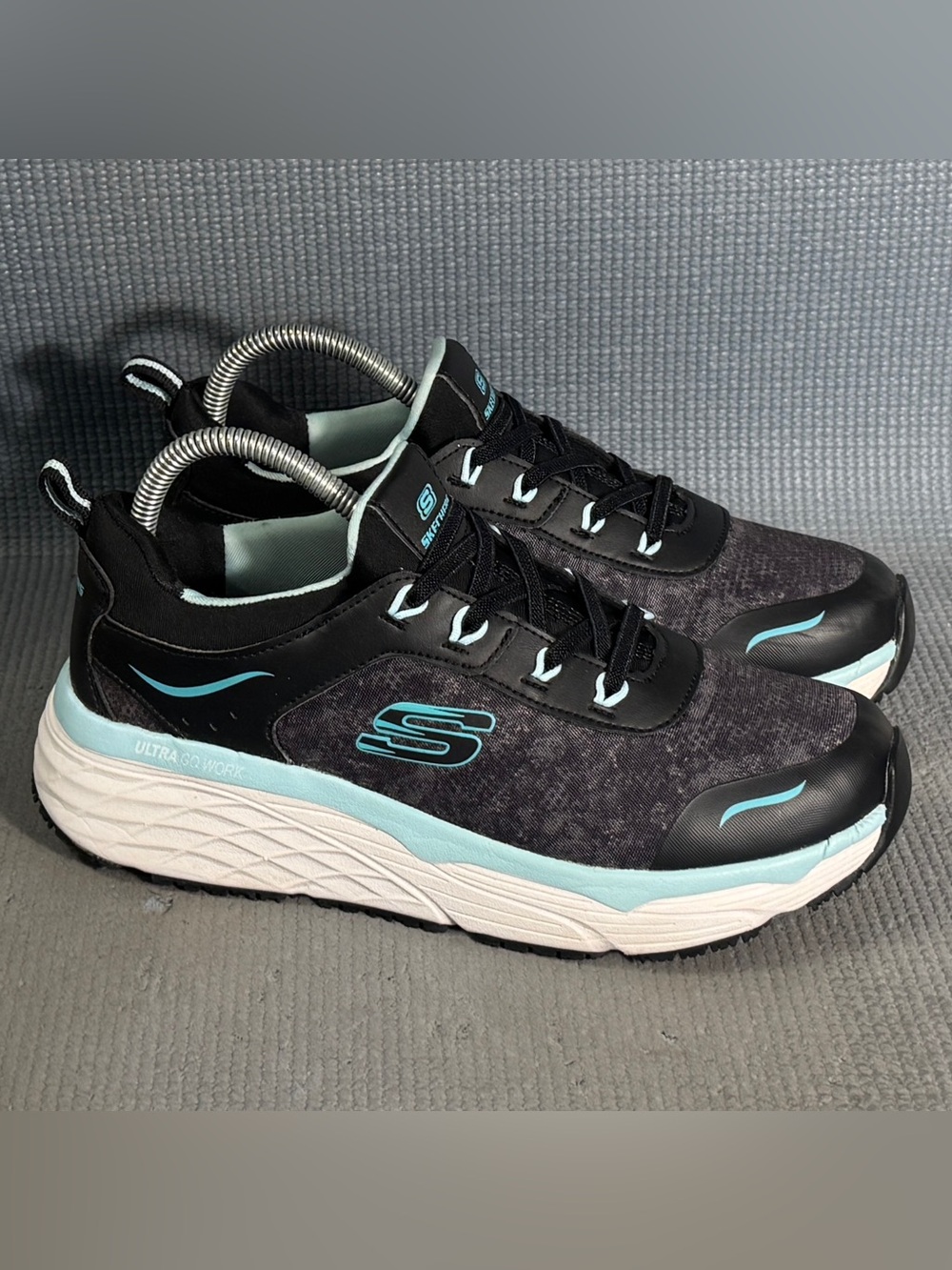 Skechers Women's Work Max Cushioning Elite Slip Resistant Rastip Shoes Size 8.5